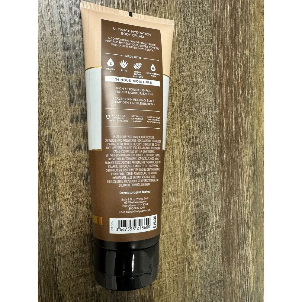 Bath & Body Works Coffee‎ & Whiskey Ultimate Hydration Body Cream 8oz 226g